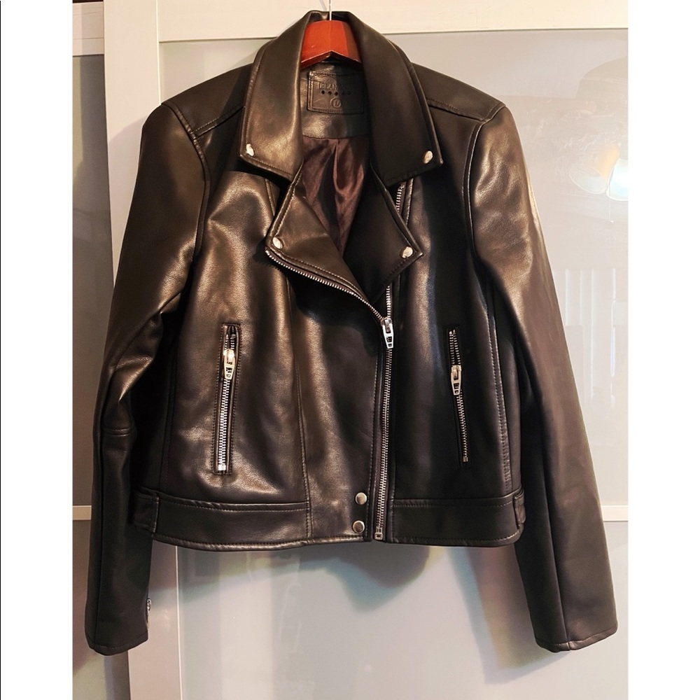 Good Vibes Faux Leather Moto Jacket
BLANKNYC